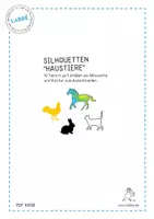Vorschau - Mal- und Bastelvorlagen - Silhouetten - Haustiere - Seite 1
