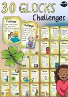 Vorschau - Aufgabenkarten - 30 Glücks Challenges für die Schule / zu Hause - Seite 1