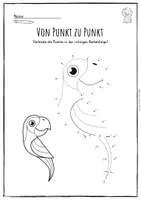 Vorschau - Arbeitsblätter - Lustige Tiere - Punktbilder - #Freebie - Seite 2