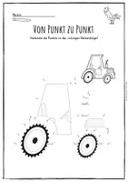 Vorschau - Arbeitsblätter - Auf dem Bauernhof - Punktbilder - #Freebie - Seite 2