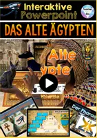 Vorschau - Stundenentwürfe - Interaktive PowerPoint Ägypten | Spektakuläre virtuelle Erfahrung - Sofort einsetzbar | Homeschooling | Distanzunterricht - Deckblatt