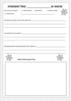 Vorschau - Arbeitsblätter - Steckbrief zu "Tiere im Winter" Klasse 3/4 - Seite 1