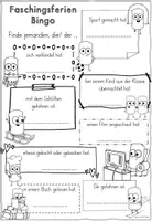 Vorschau - Arbeitsblätter - Faschings- und Winterferien Bingo (Chalkys) - Seite 1