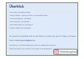 Vorschau - Arbeitsblätter - Monate des Jahres - Deutschunterricht - Seite 2