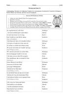 Vorschau - Arbeitsblätter - Formanalyse Gedicht Übungen zu Metrum und Reim Teil 2 - als PDF & Word - Seite 1
