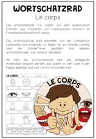 Vorschau - Arbeitsblätter - LE CORPS (Körper) - Wortschatzrad (Französisch) - Seite 1