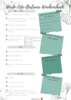 Vorschau - Anderer Materialtyp - Wochencheckliste für deine Work-Life-Balance - Seite 1