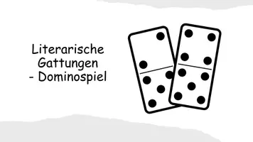 Vorschau - Spiele - Literarische Gattungen - ein Dominospiel - Deckblatt