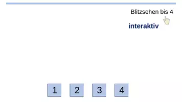 Vorschau - Interaktives Material - Kleine Mengen simultan erfassen/Blitzsehen (interaktive Übungen) - Seite 1