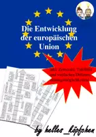 Vorschau - Stundenentwürfe - Europa und die Europäische Union (EU) MATERIALPAKET: Stationenarbeit , Portfolio , Zeitstrahl & Tafelbild - Seite 1