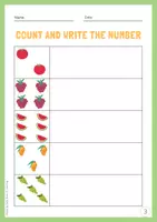 Vorschau - Arbeitsblätter - I learn the numbers - English version - Seite 3