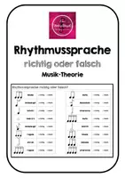 Vorschau - Arbeitsblätter - Materialpaket - Rhythmussprache - Seite 1