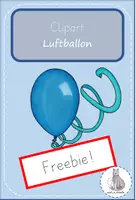 Vorschau - selbst erstellte Cliparts/Grafiken - Clipart Luftballon Freebie - Deckblatt