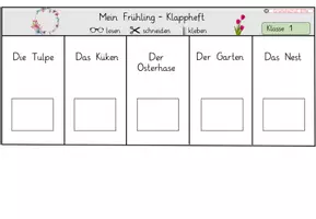 Vorschau - Arbeitsblätter - Frühling Klappheft Klasse 1 - sinnentnehmendes Lesen - Seite 2