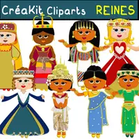 Aperçu - Cliparts/Visuels - CLIPARTS créaKit REINES - Page de couverture