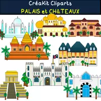 Aperçu - Cliparts/Visuels - CLIPARTS créaKit Palais et châteaux - Page de couverture