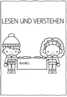 Vorschau - Arbeitsblätter - Sätze lesen und verstehen | 16 winterliche Leseverstehen (nur Grossbuchstaben) - Seite 3