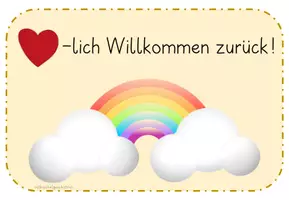 Vorschau - Poster - Willkommen zurück-Schilder (nach Ferien, Lockdown etc) - Seite 1