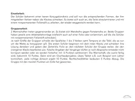 Aperçu - Feuilles d'exercices - Cercle de la Conjugaison ALLEMAND (Konjugationskreis Deutsch als Fremdsprache / DaZ / DaF) - Page 2