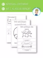 Vorschau - Arbeitsblätter - Lapbook Umweltschutz | Was kann man tun? | Abfall (editierbare Vorlage) - Seite 1