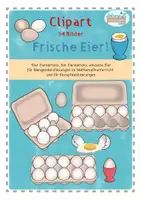 Vorschau - selbst erstellte Cliparts/Grafiken - Frische Eier! 54 Cliparts Eier und Eierschachteln - Deckblatt