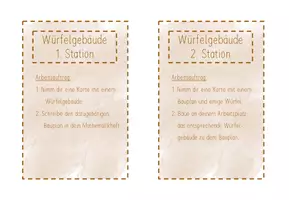 Vorschau - Stationenlernen - Würfelgebäude und Baupläne Kl.3/4 - Seite 2