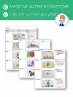 Vorschau - Mal- und Bastelvorlagen - Jahreskalender 2023: Vorlage zum Ausmalen und selbst gestalten - Seite 1