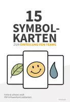 Vorschau - Bildkarten - Symbolkarten - 15 Karten zur Einteilung von Teams - Deckblatt