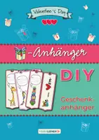 Vorschau - Mal- und Bastelvorlagen - Valentine's Day ❤️ GESCHENKE ANHÄNGER | Giraffe 🦒 Unicorn 🦄 Eule 🦉 | Basteln Malen Verschenken | Valentinstag - Deckblatt
