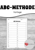 Vorschau - Arbeitsblätter - ABC-Methode -Vorlage - Deckblatt