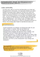 Vorschau - Arbeitsblätter - Vorlesekonzert: Knopf, die Klängesammlerin - Seite 1