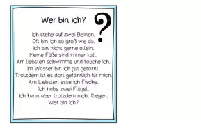 Vorschau - Text - Pinguin Rätsel Unterrichtseinstieg - Seite 1