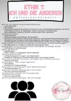 Vorschau - Unterrichtsreihen - Ethik 7: Ich und die Anderen - Deckblatt
