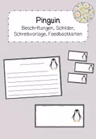 Vorschau - Poster - Pinguin Schreibvorlagen - Deckblatt