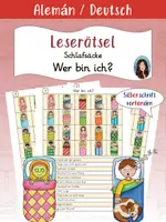 Vista previa - Hojas de trabajo - Wer bin ich? - Leserätsel - Schlafsack - Portada