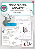 Vorschau - Unterrichtsreihen - Kleine Graffiti Werkstatt zum Style-Writing - Deckblatt