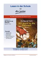 Vorschau - Stundenentwürfe - Unterrichtsmaterial zu ›Mit Jeans in die Steinzeit‹ von Wolfgang Kuhn - Deckblatt
