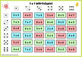 Vorschau - Stationenlernen - 1 x 1 Würfelspiel - Spielerisch rechnen lernen - Seite 2