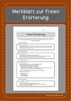 Vorschau - Merkblätter - Merkblatt für eine freie Erörterung - Deckblatt