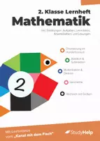 Vorschau - Arbeitsblätter - Mathe Lernheft 2. Klasse | Der Kanal mit dem Fisch - Deckblatt