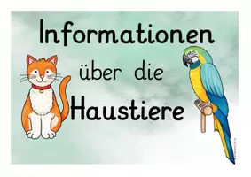 Vorschau - Poster - Tafelmaterial Informationen über die Haustiere - Seite 3