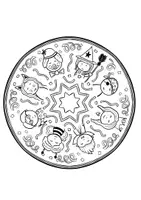 Vorschau - Mal- und Bastelvorlagen - Faschings & Karneval Mandalas zum Ausmalen 🎉 - Seite 1