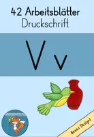 Vorschau - Unterrichtsreihen - Arbeitsblätter V Druckschrift Wochenplan Buchstabeneinführung - Deckblatt