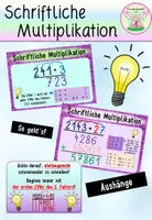 Vorschau - Präsentationen/Tafelbilder - Schriftliche Multiplikation (Aushänge) - Deckblatt