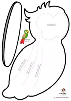Vorschau - Mal- und Bastelvorlagen - Materialpaket Regenwald Kakadu Affen Papagei Schlange Flamingo Faultier - Seite 3