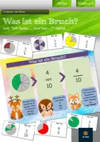 Vorschau - Spiele - Brüche - Was ist ein Bruch - Lernposter | Mathe Klasse 5/6 - Deckblatt