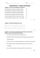Vorschau - Klassenarbeiten - Materialpaket Klassenarbeit Haupt- und Nebensatz - zweifach differenziert - Deckblatt