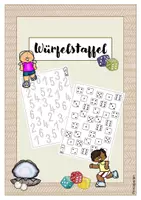 Vorschau - Arbeitsblätter - Würfelstaffel - Schulung des ausdauernden Laufens - Deckblatt