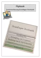 Vorschau - Merkblätter - Flipbook Grundlagen Stochastik - Deckblatt