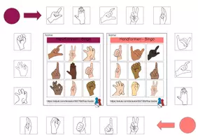 Vorschau - Arbeitsblätter - Handformen - Würfelbingo II - DGS - Gebärdensprache - Seite 3